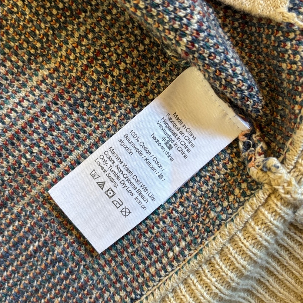 J. Crew Red White and Blue Americana Plaid Cotton Cardigan XS - Picture 4 of 4